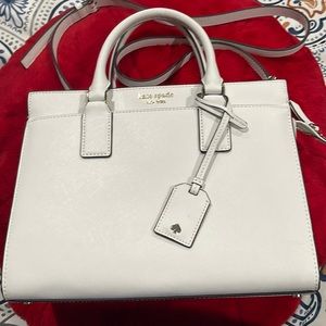 Kate spade Cameron medium satchel dove white